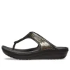 Thick Sole Black Copper Flip-Flops
