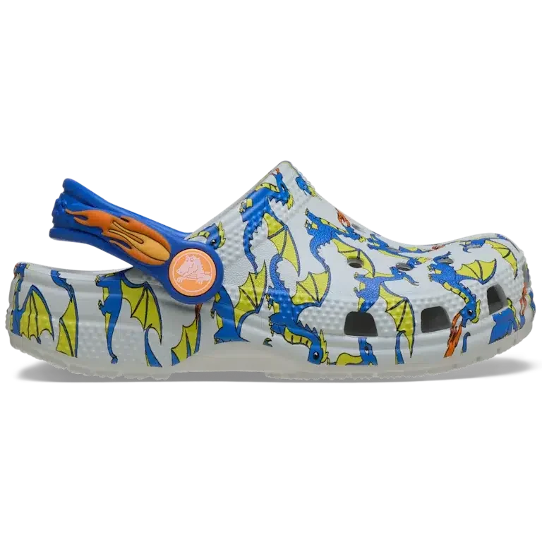 Toddler Classic Dragon Graphic Clog Toddler Classic Dragon Graphic Clog
