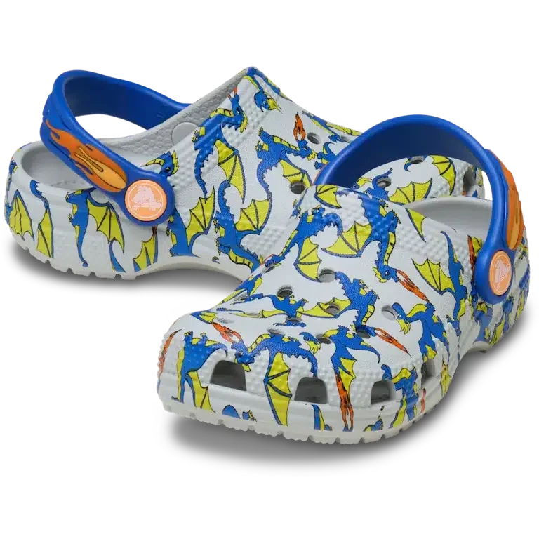 Toddler Classic Dragon Graphic Clog Toddler Classic Dragon Graphic Clog