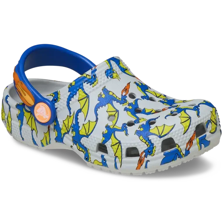 Toddler Classic Dragon Graphic Clog Toddler Classic Dragon Graphic Clog