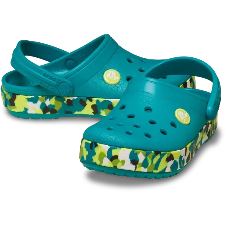 Toddler Crocband Glow Confetti Band Clog Toddler Crocband Glow Confetti Band Clog