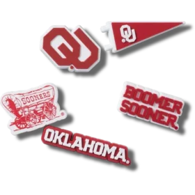 Univ of Oklahoma 5 Pack Jibbitz™ Charms Univ of Oklahoma 5 Pack Jibbitz™ Charms