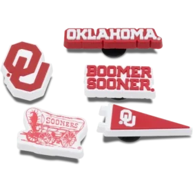 Univ of Oklahoma 5 Pack Jibbitz™ Charms Univ of Oklahoma 5 Pack Jibbitz™ Charms