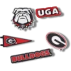 University of Georgia 5 Pack Jibbitz™ Charms